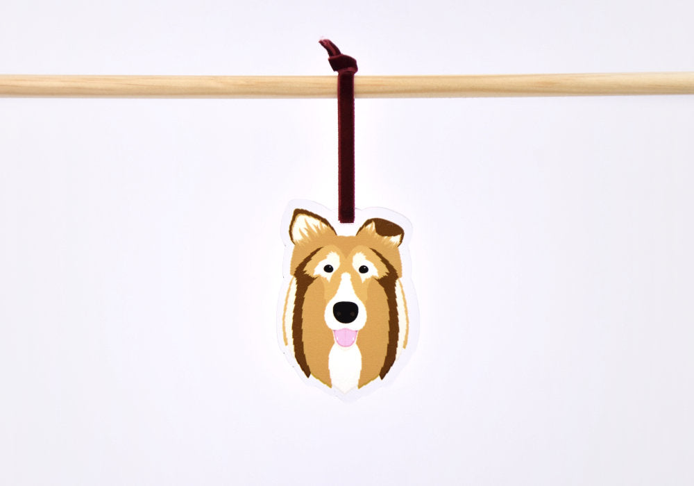 Collie Ornament | Good Cheer Paper Co