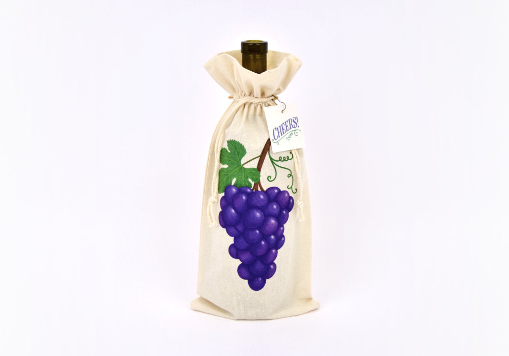 Grapes Wine Bottle Gift Bag | Good Cheer Paper Co