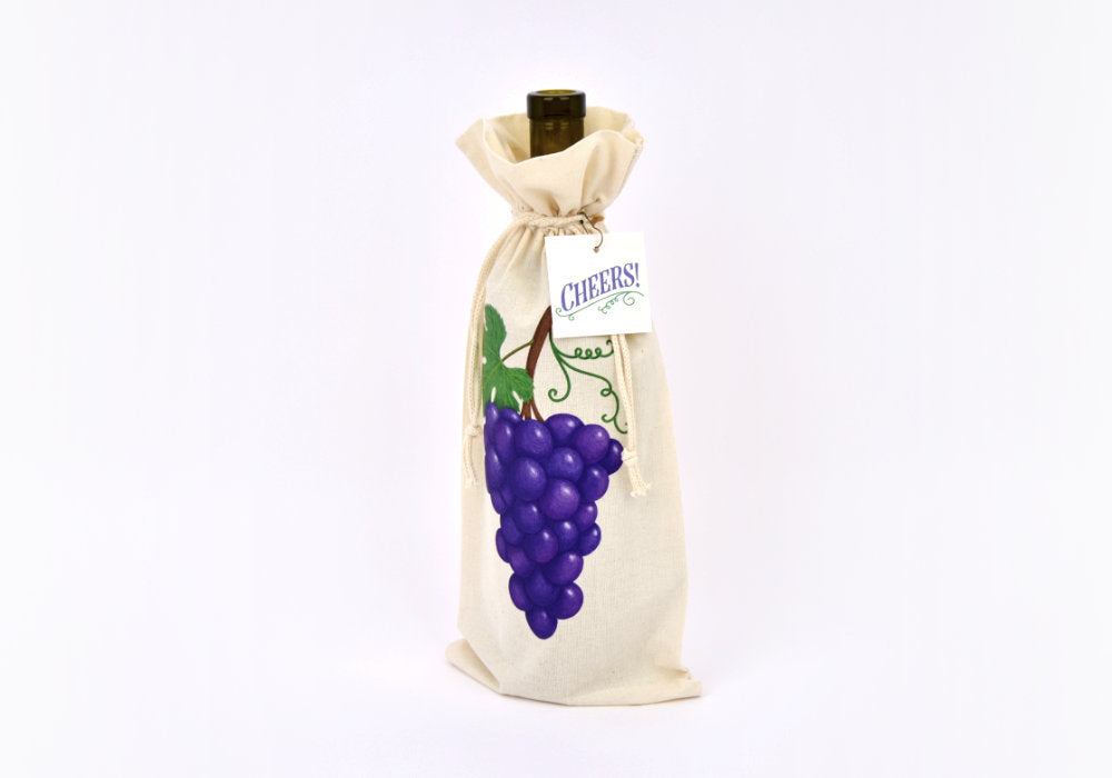 Grapes Wine Bottle Gift Bag | Good Cheer Paper Co