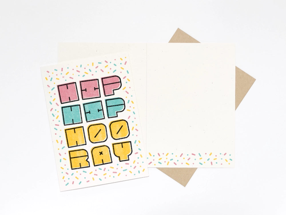 Hip Hip Hooray Card | Good Cheer Paper Co