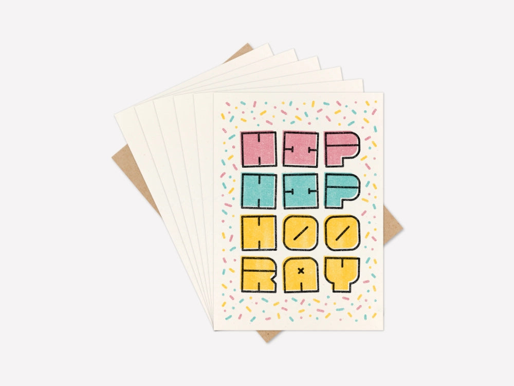 Hip Hip Hooray Card | Good Cheer Paper Co