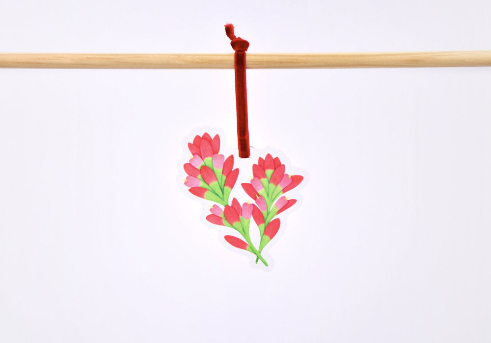 Indian Paintbrush Ornament | Good Cheer Paper Co