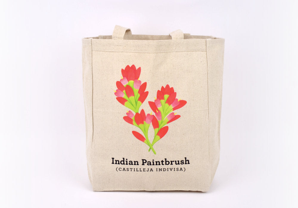Indian Paintbrush Tote Bag | Good Cheer Paper Co