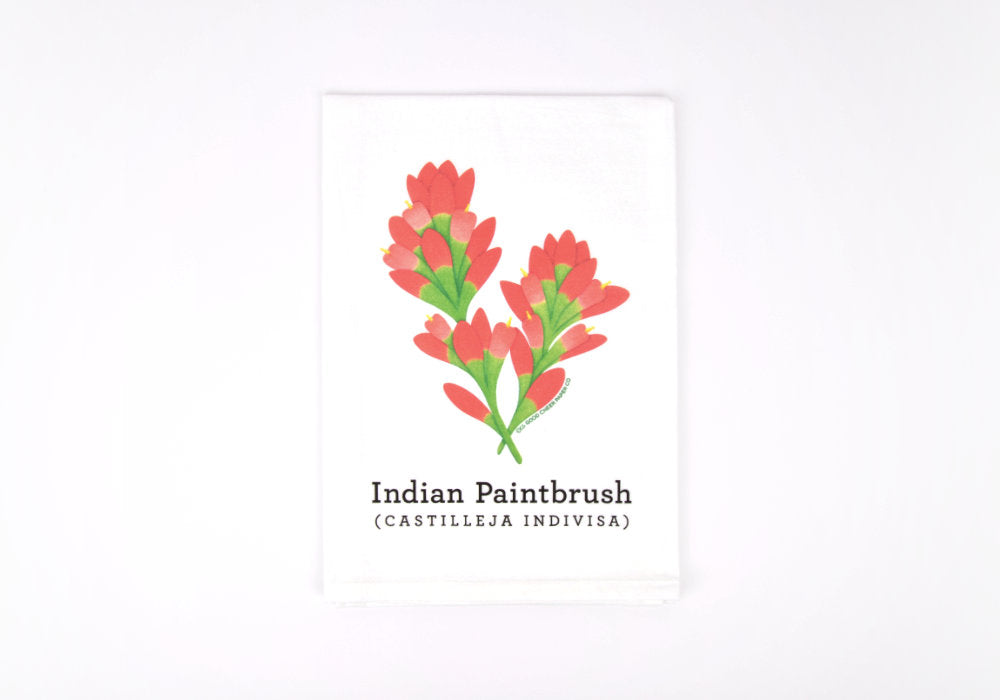 Indian Paintbrush Flour Sack Towel | Good Cheer Paper Co