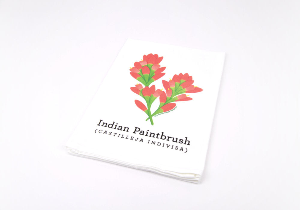 Indian Paintbrush Flour Sack Towel | Good Cheer Paper Co