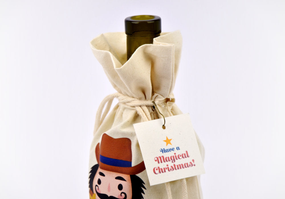 Nutcracker Wine Bottle Gift Bag | Good Cheer Paper Co