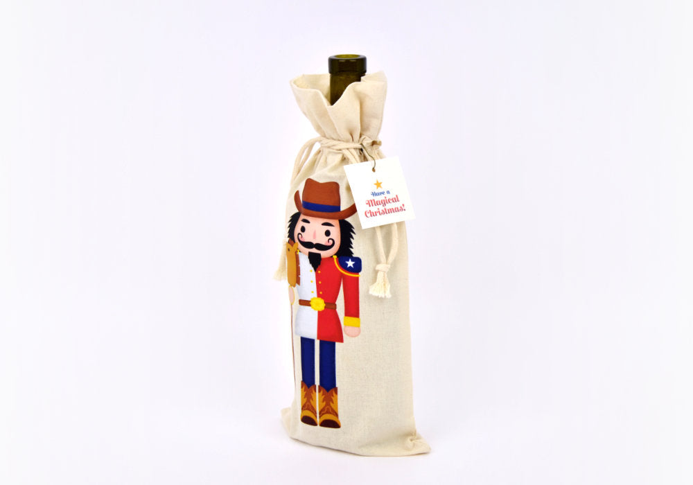 Nutcracker Wine Bottle Gift Bag | Good Cheer Paper Co