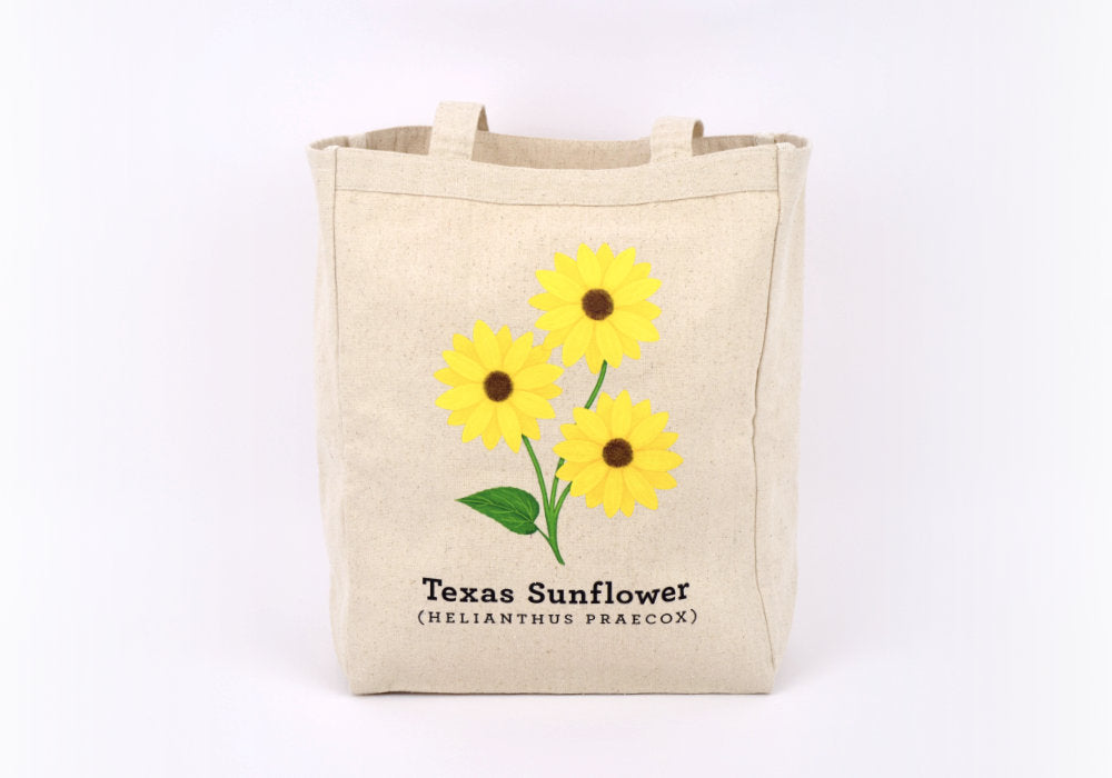 Texas Sunflower Tote Bag | Good Cheer Paper Co