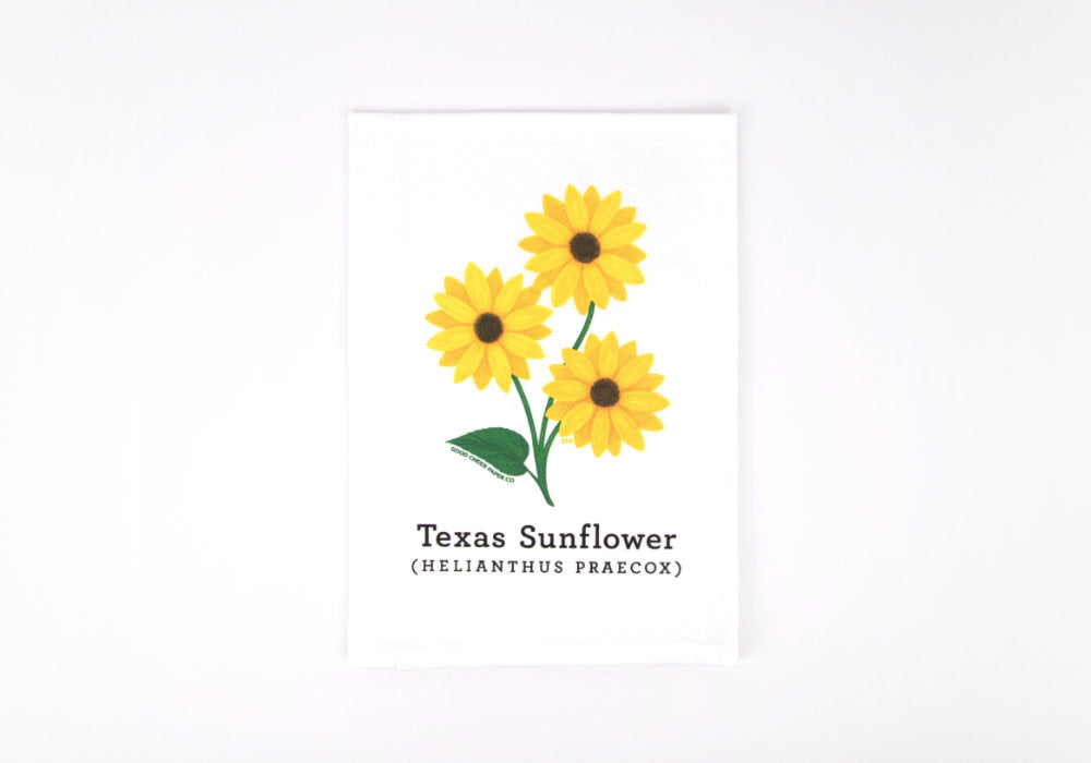 Texas Sunflower Flour Sack Towel | Good Cheer Paper Co