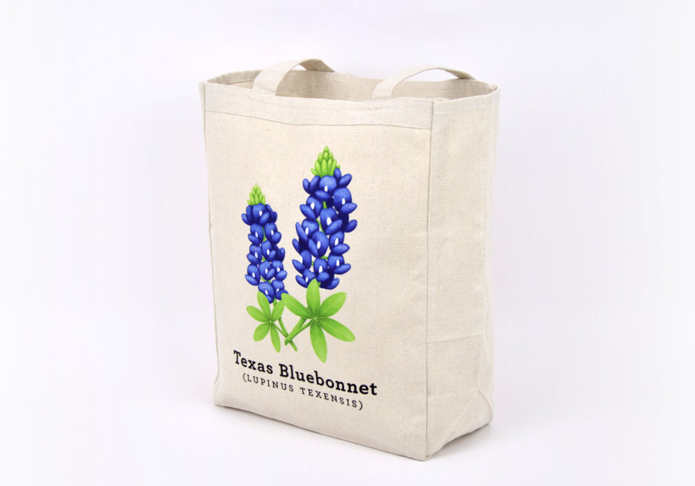 Texas Bluebonnet Tote Bag | Good Cheer Paper Co