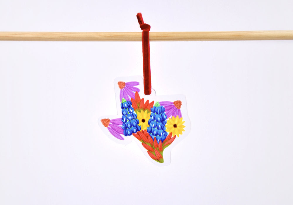 Texas Wildflowers Ornament | Good Cheer Paper Co