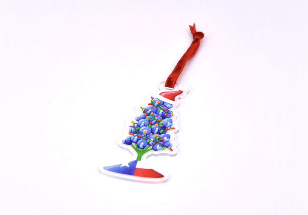 Christmas Texas Bluebonnet Ornament | Good Cheer Paper Co