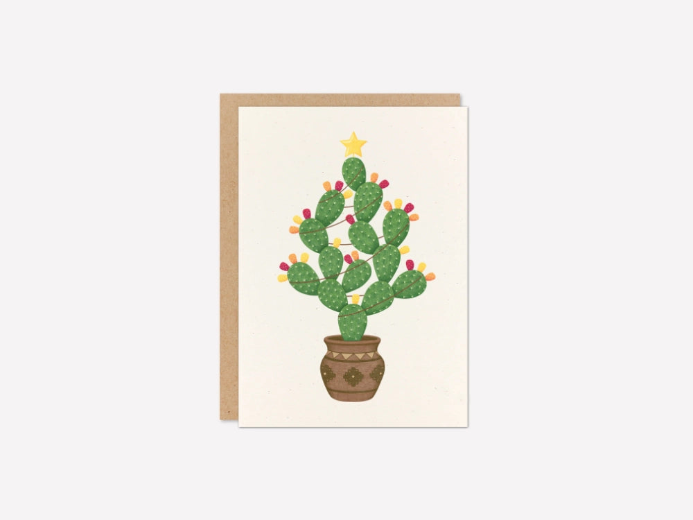 Christmas Prickly Pear Cactus Card | Good Cheer Paper Co