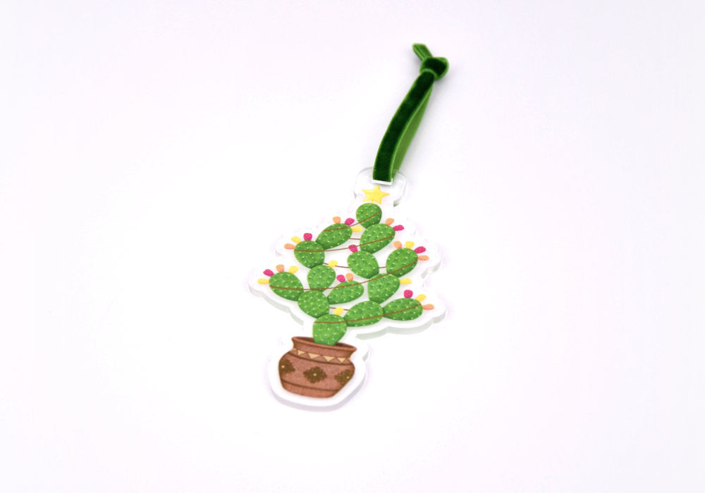 Christmas Prickly Pear Cactus Ornament | Good Cheer Paper Co