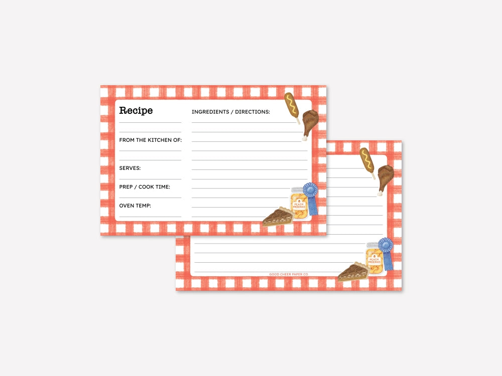 State Fair Recipe Card | Good Cheer Paper Co