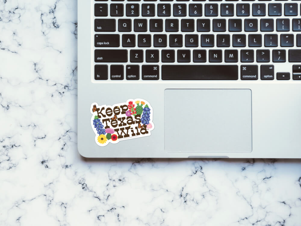 Keep Texas Wild Sticker | Good Cheer Paper Co
