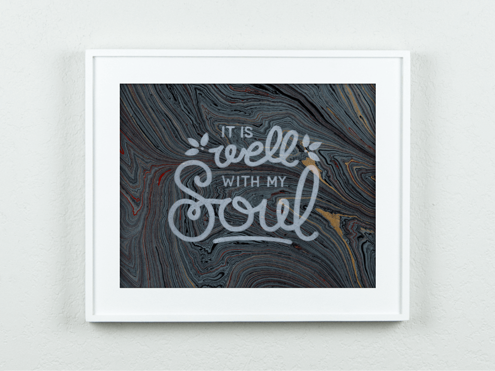 Well with My Soul Bangladesh Marble Paper