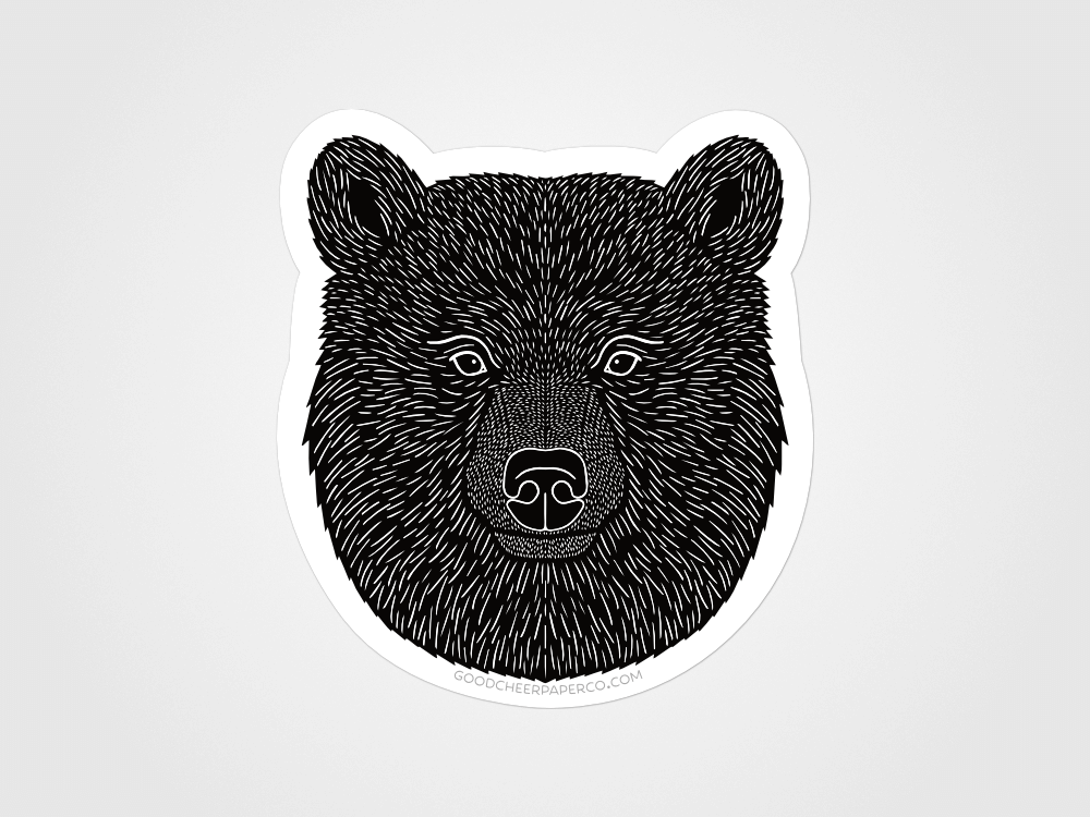 Bear Sticker | Good Cheer Paper Co