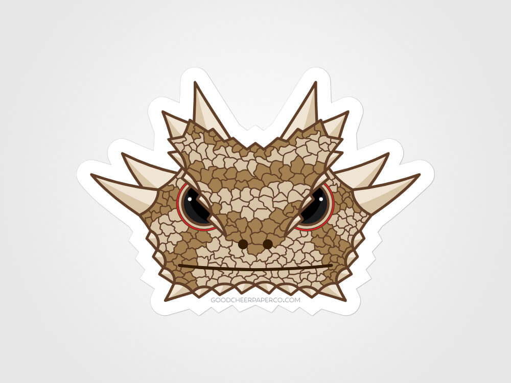 Texas Horned Lizard Vinyl Sticker