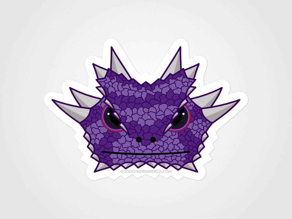Horned Frog Sticker Vinyl Sticker