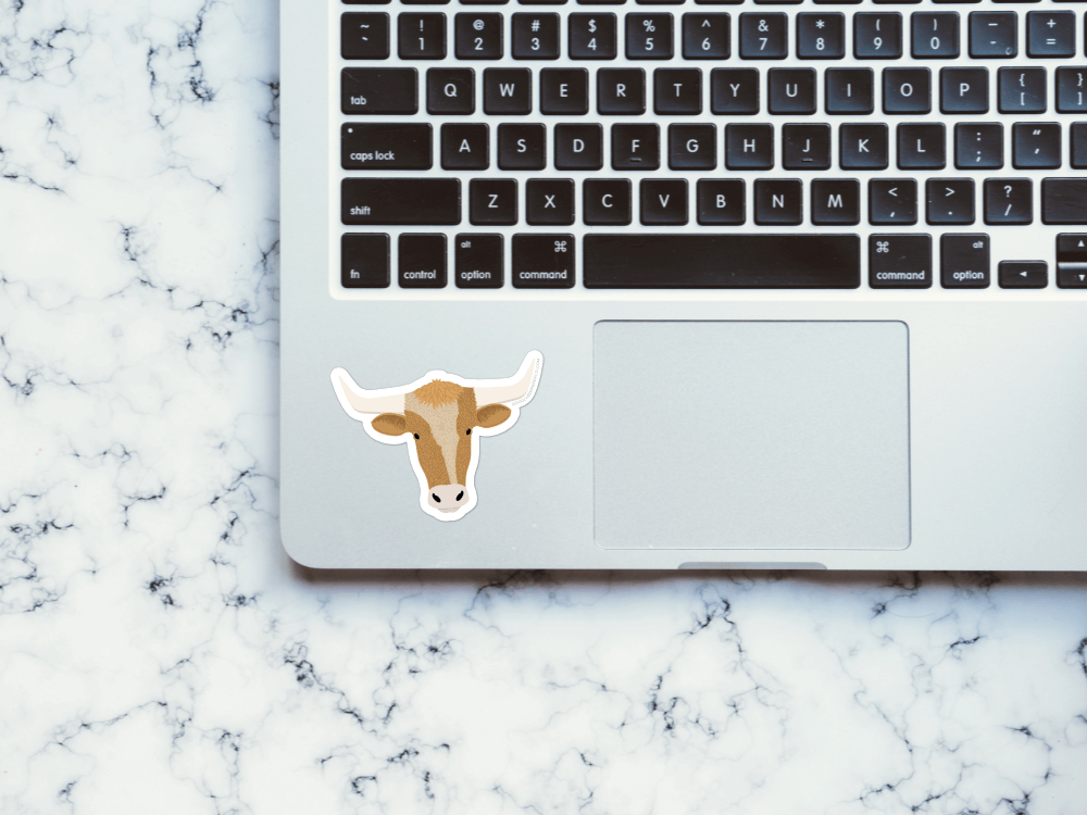 Longhorn Sticker | Good Cheer Paper Co