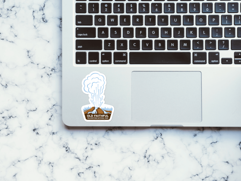 Old Faithful Yellowstone National Park Sticker | Good Cheer Paper Co