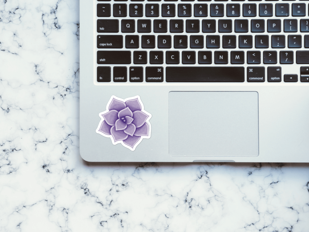 Purple Succulent Sticker | Good Cheer Paper Co