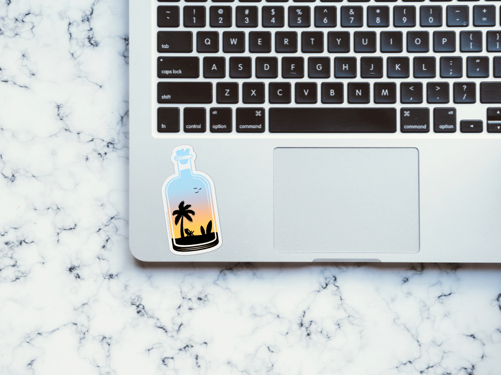 Surfin' Sunrise Sticker | Good Cheer Paper Co