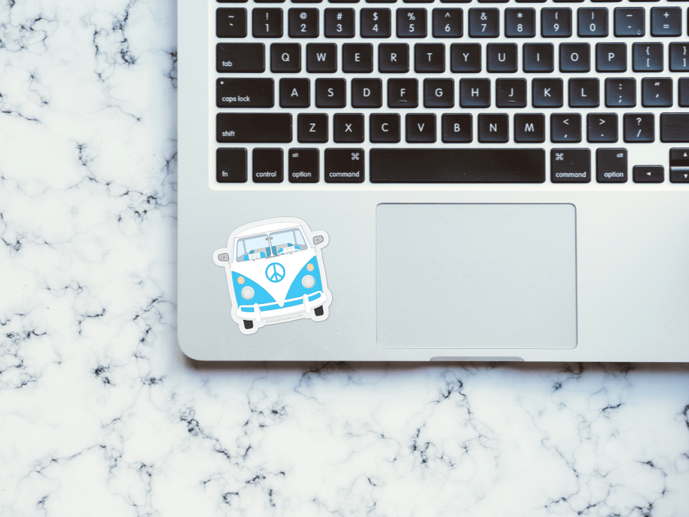 1960 VW Bus Sticker | Good Cheer Paper Co