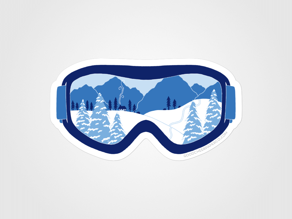 Winter Blues Sticker | Good Cheer Paper Co