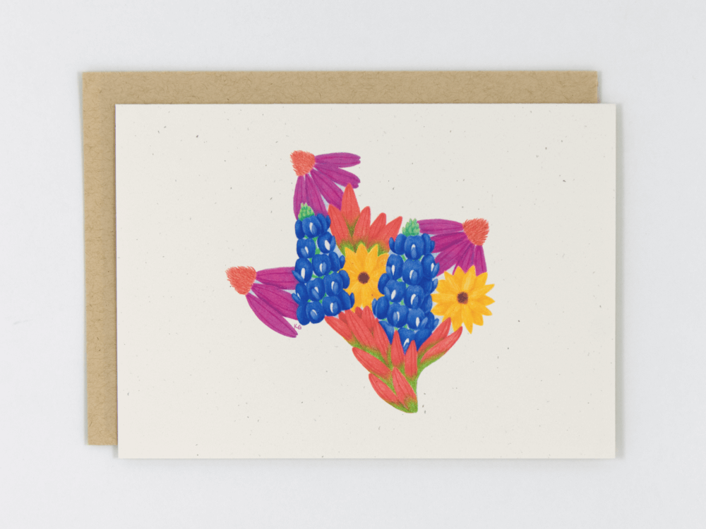 Texas Wildflowers Card