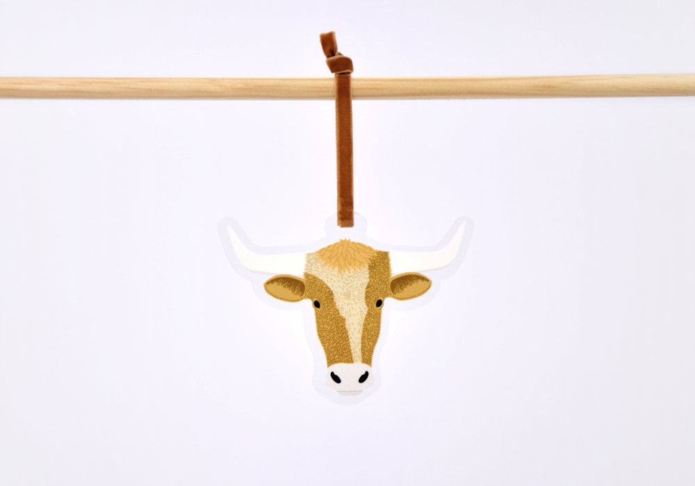 Longhorn Ornament | Good Cheer Paper Co