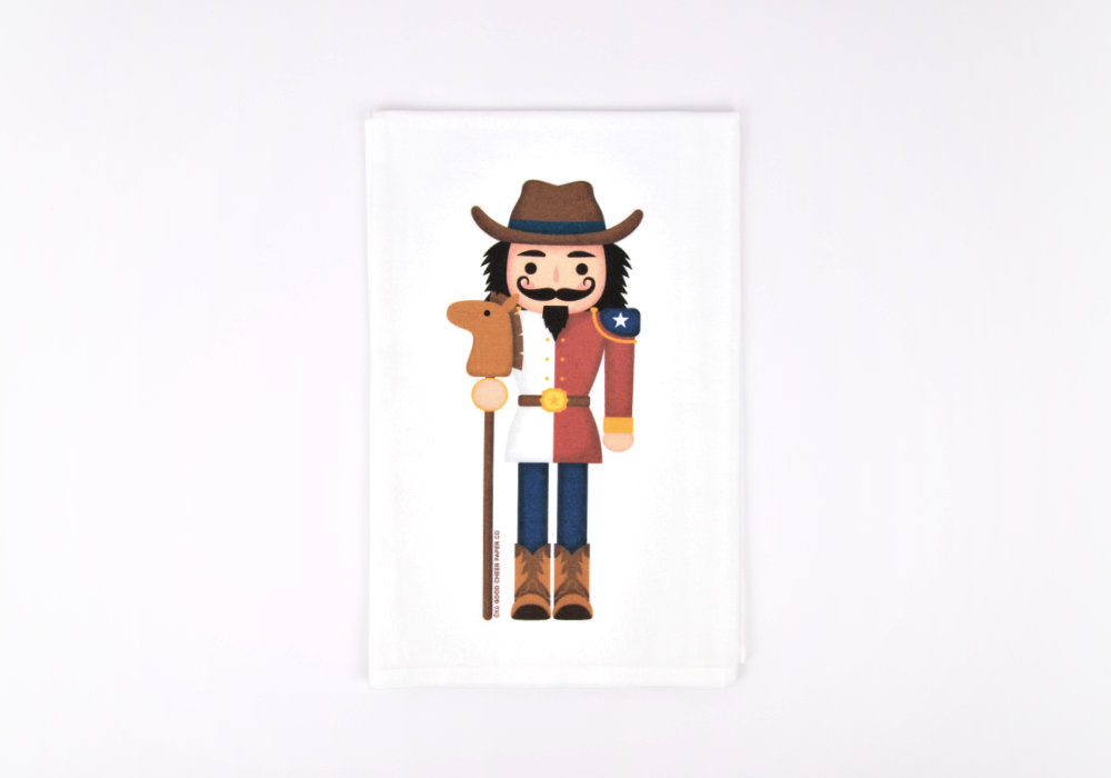 Texas Nutcracker Flour Sack Towel | Good Cheer Paper Co