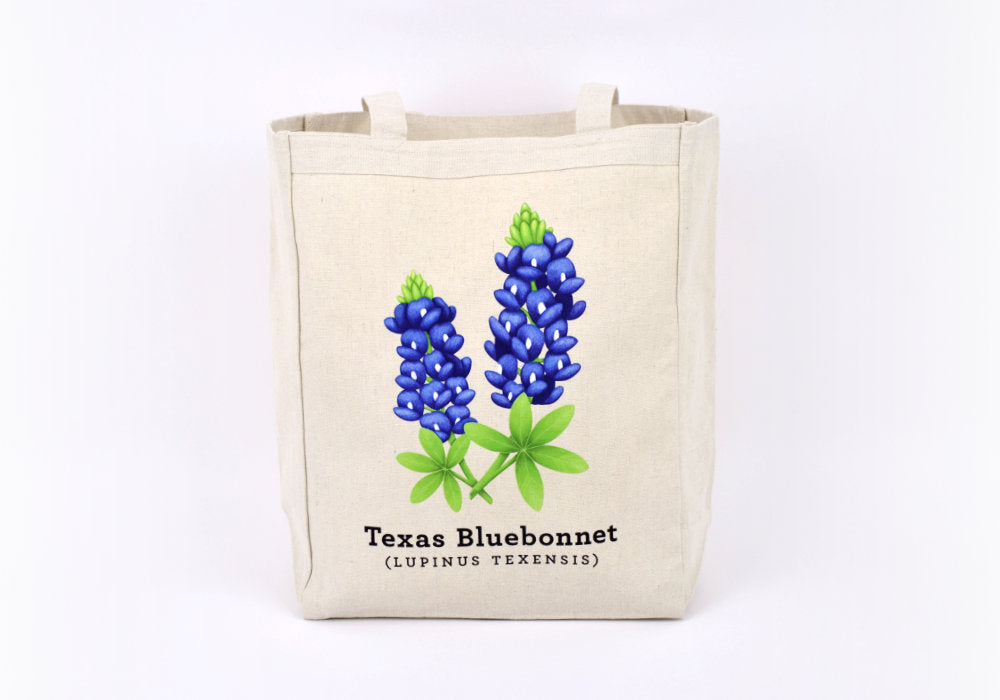 Texas Bluebonnet Tote Bag | Good Cheer Paper Co