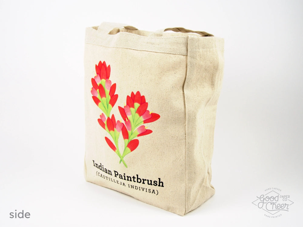 Indian Paintbrush Tote Bag Side