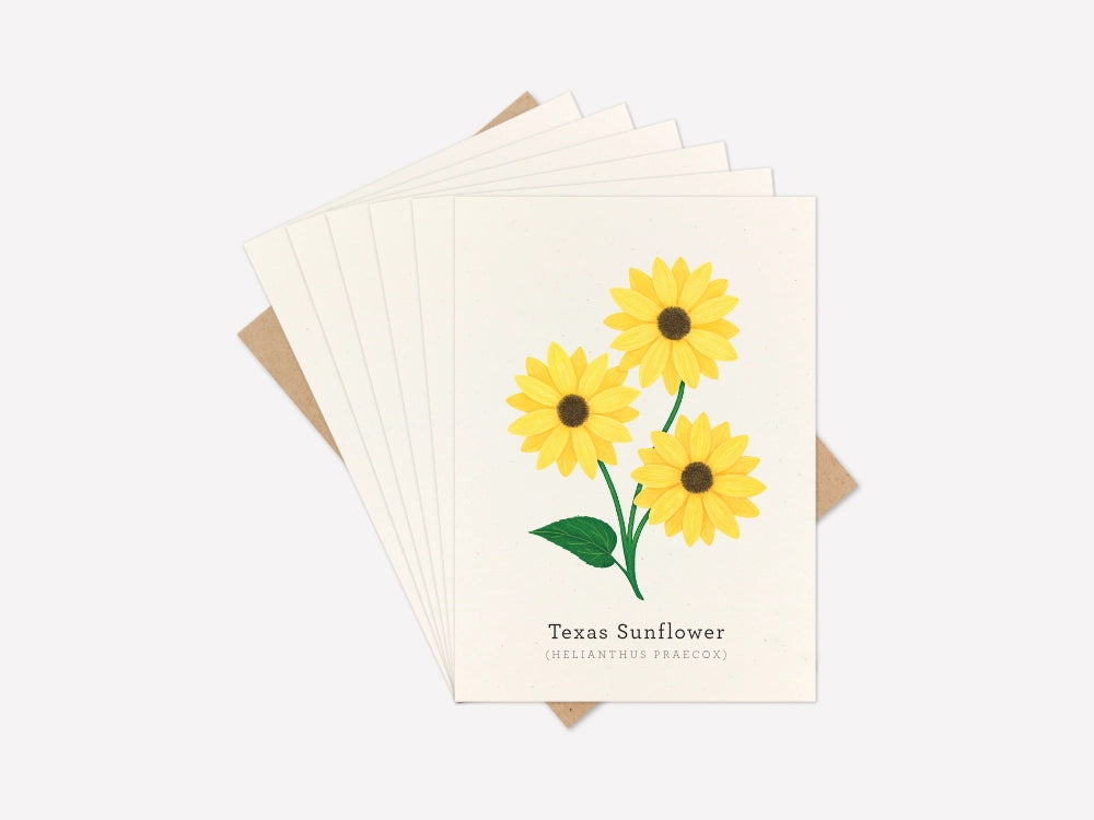 Sunflower Greeting Card Set of 6