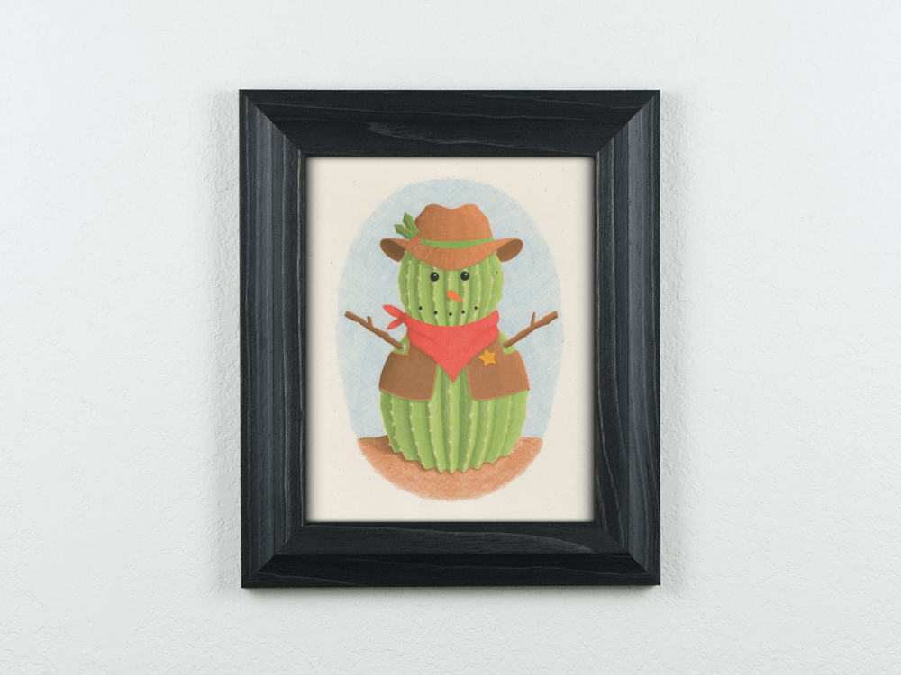 Cactus Snowman | Good Cheer Paper Co