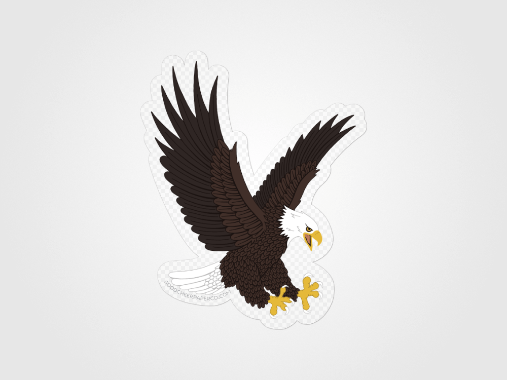 Bald Eagle Sticker | Good Cheer Paper Co