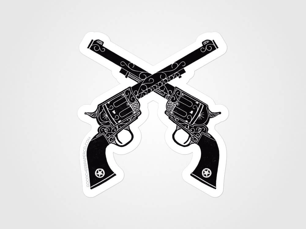 Colt Revolver Sticker Colt .45 Sticker | Good Cheer Paper Co