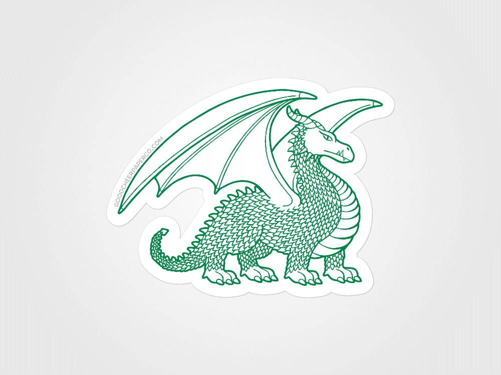 Dragon Sticker | Good Cheer Paper Co