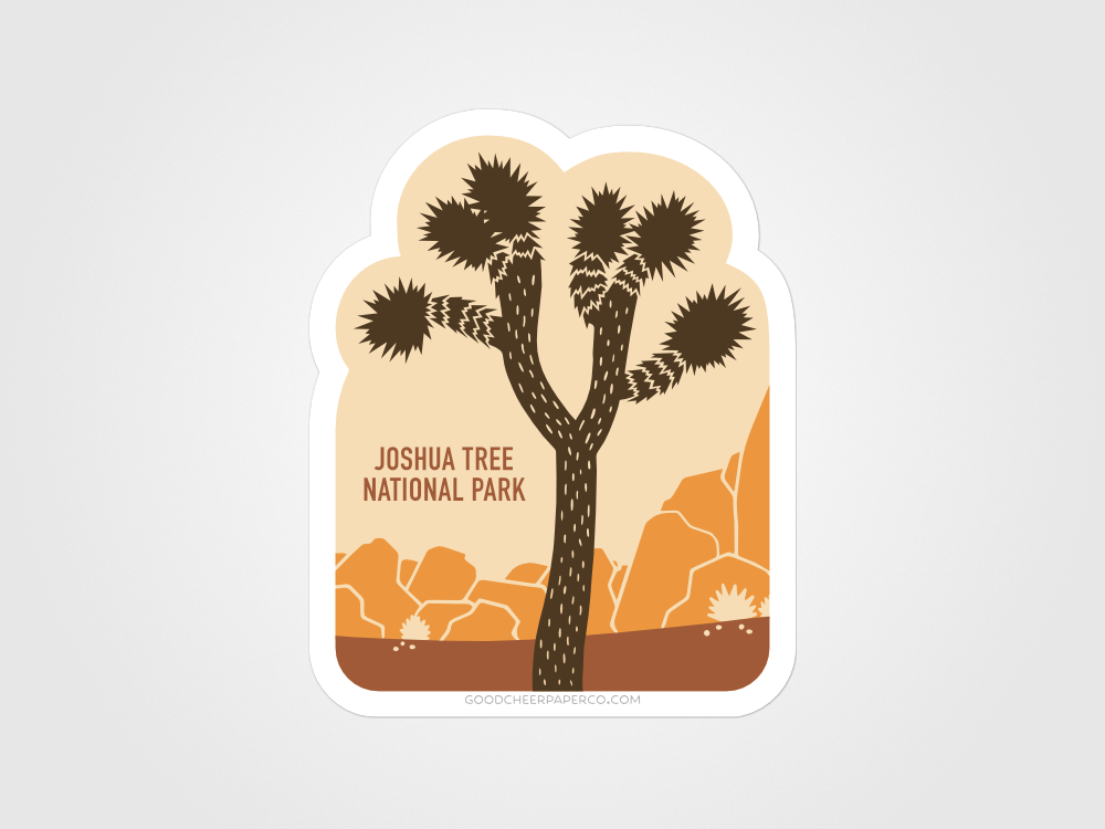 Joshua Tree National Park Sticker | Good Cheer Paper Co