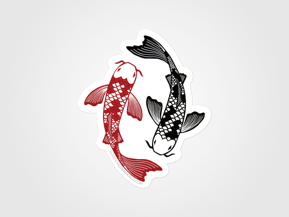 Koi Fish Sticker | Good Cheer Paper Co